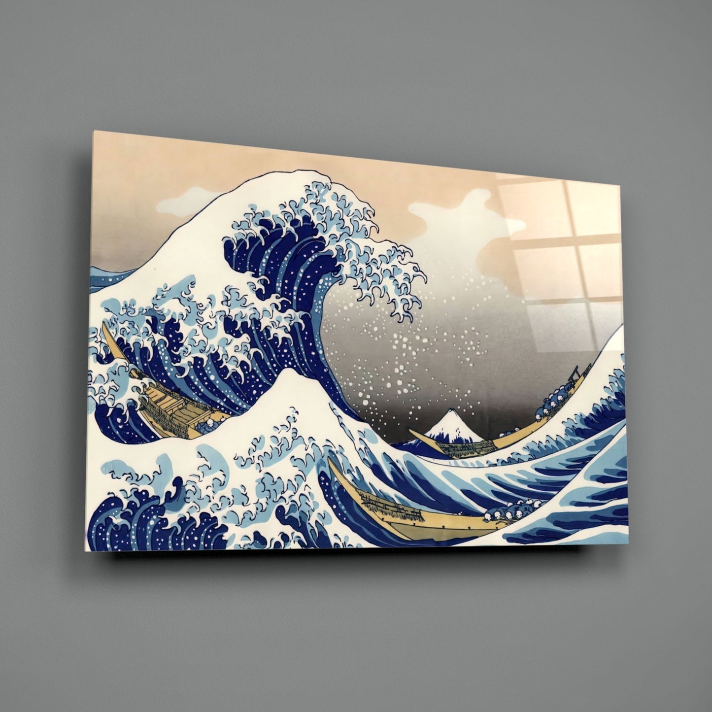 The Great Wave off Kanagawa Glass Wall Art