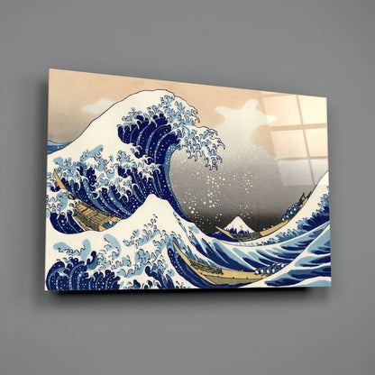 The Great Wave off Kanagawa Glass Wall Art