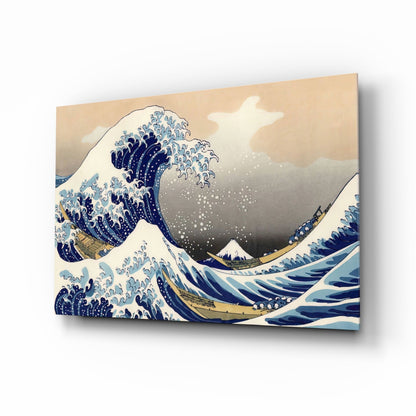 The Great Wave off Kanagawa Glass Wall Art