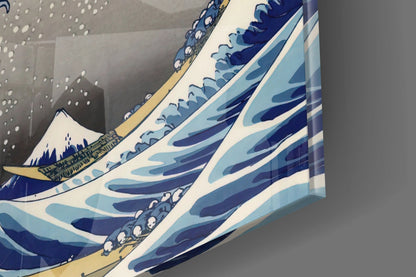 The Great Wave off Kanagawa Glass Wall Art