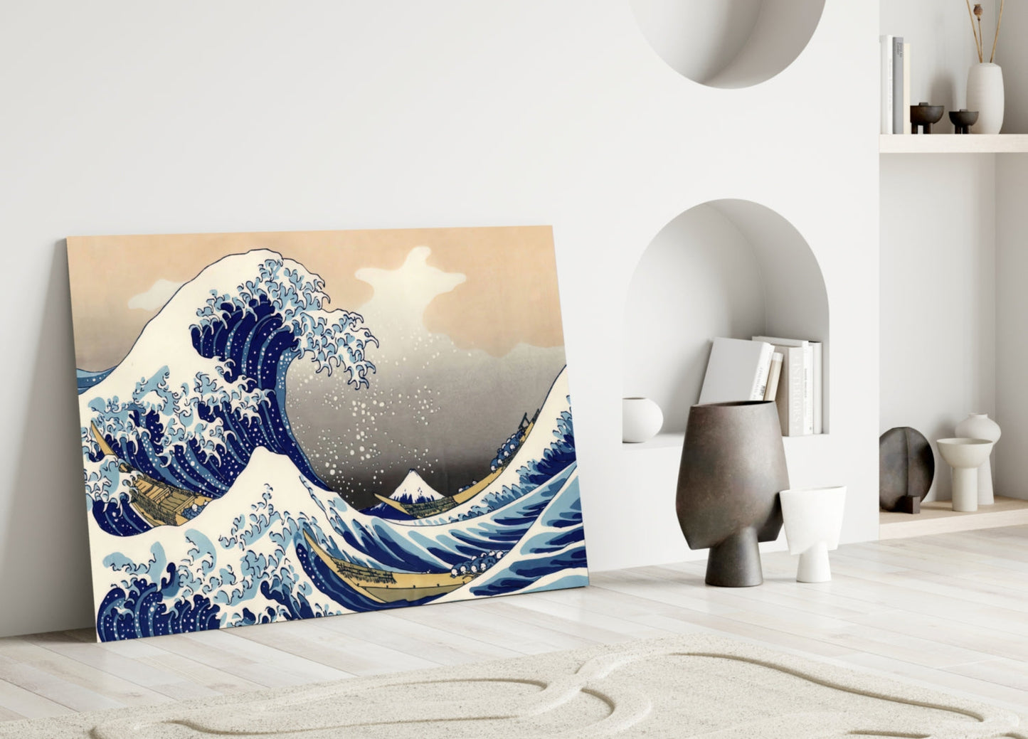 The Great Wave off Kanagawa Glass Wall Art