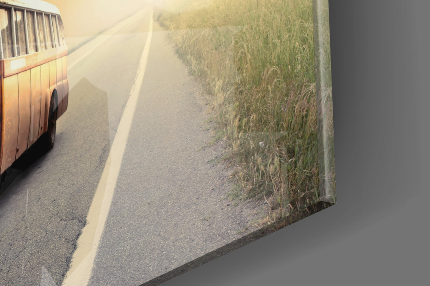 Caravan Sunset Glass Wall Art