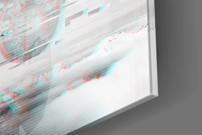 Glitch Pocket Watch Glass Wall Art