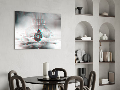 Glitch Pocket Watch Glass Wall Art