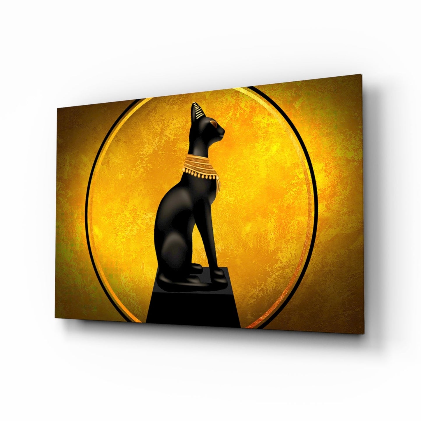 Cat Glass Wall Art - Elegant Feline Wall Decor