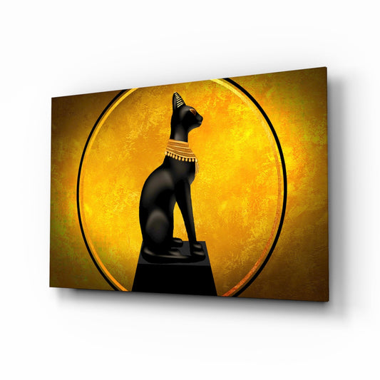 Cat Glass Wall Art - Elegant Feline Wall Decor