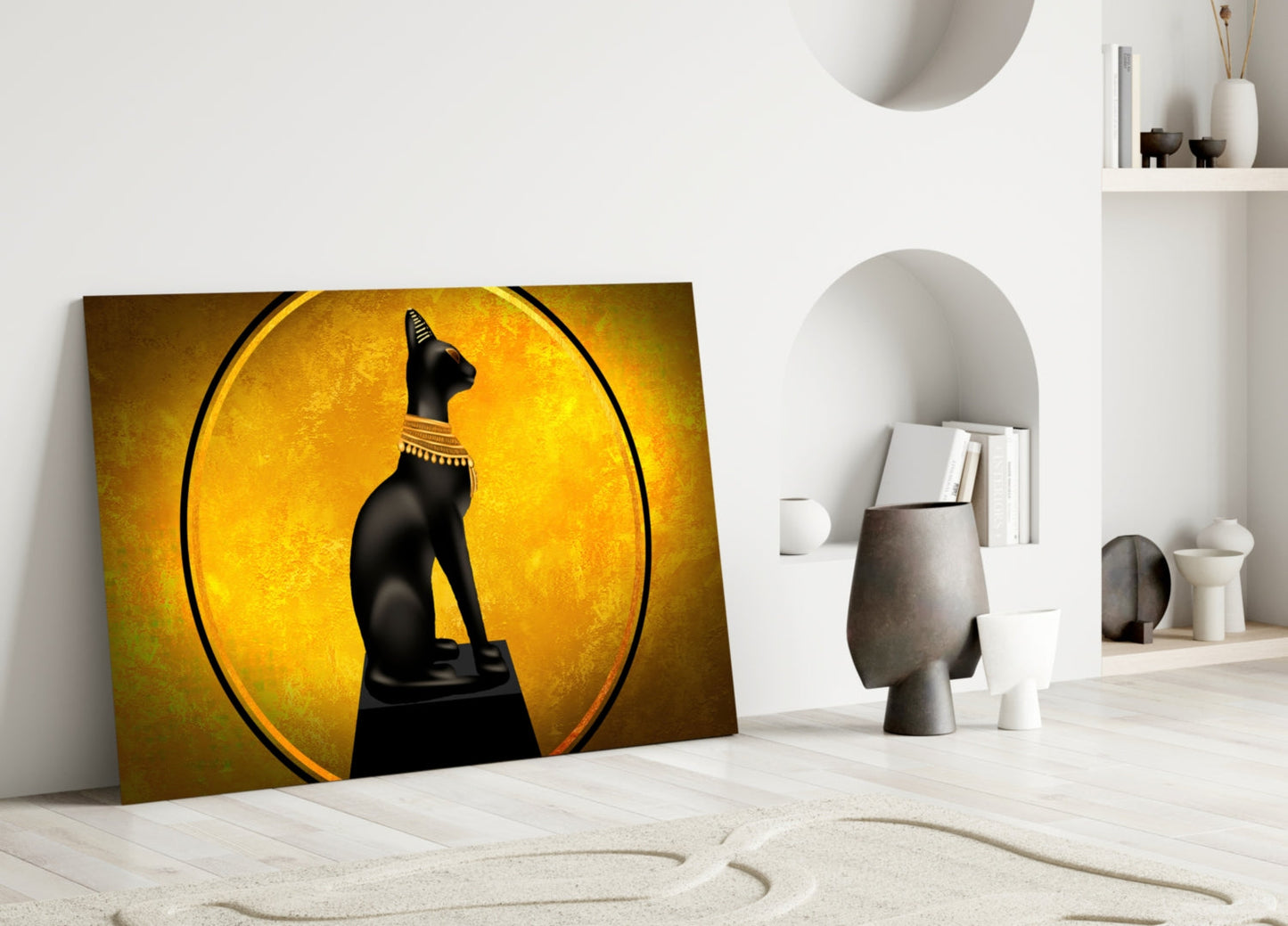 Cat Glass Wall Art - Elegant Feline Wall Decor