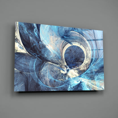 Vortex Eye Abstract Glass Wall Art