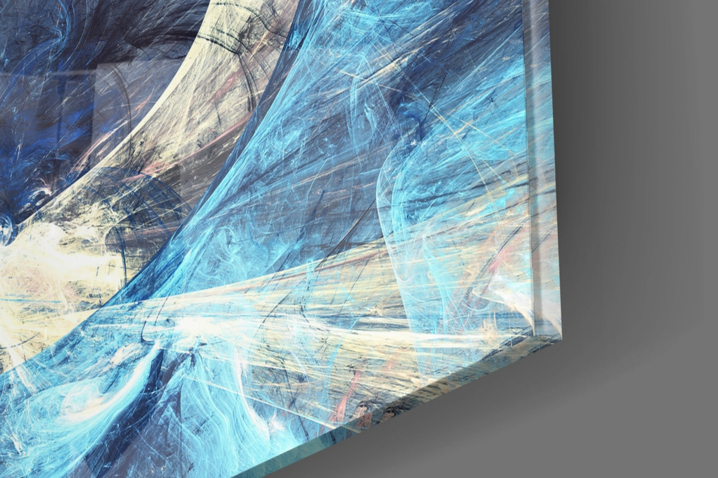 Vortex Eye Abstract Glass Wall Art