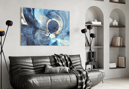Vortex Eye Abstract Glass Wall Art