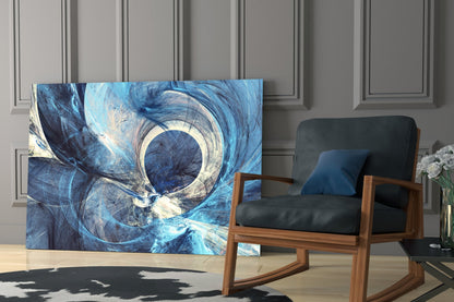Vortex Eye Abstract Glass Wall Art
