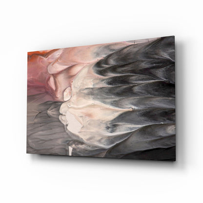 Fluid Plume Abstract Glass Wall Art