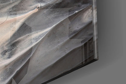 Fluid Plume Abstract Glass Wall Art