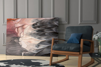 Fluid Plume Abstract Glass Wall Art
