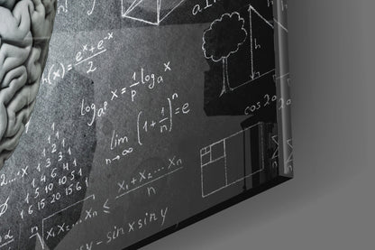 Conceptual Brain Glass Wall Art