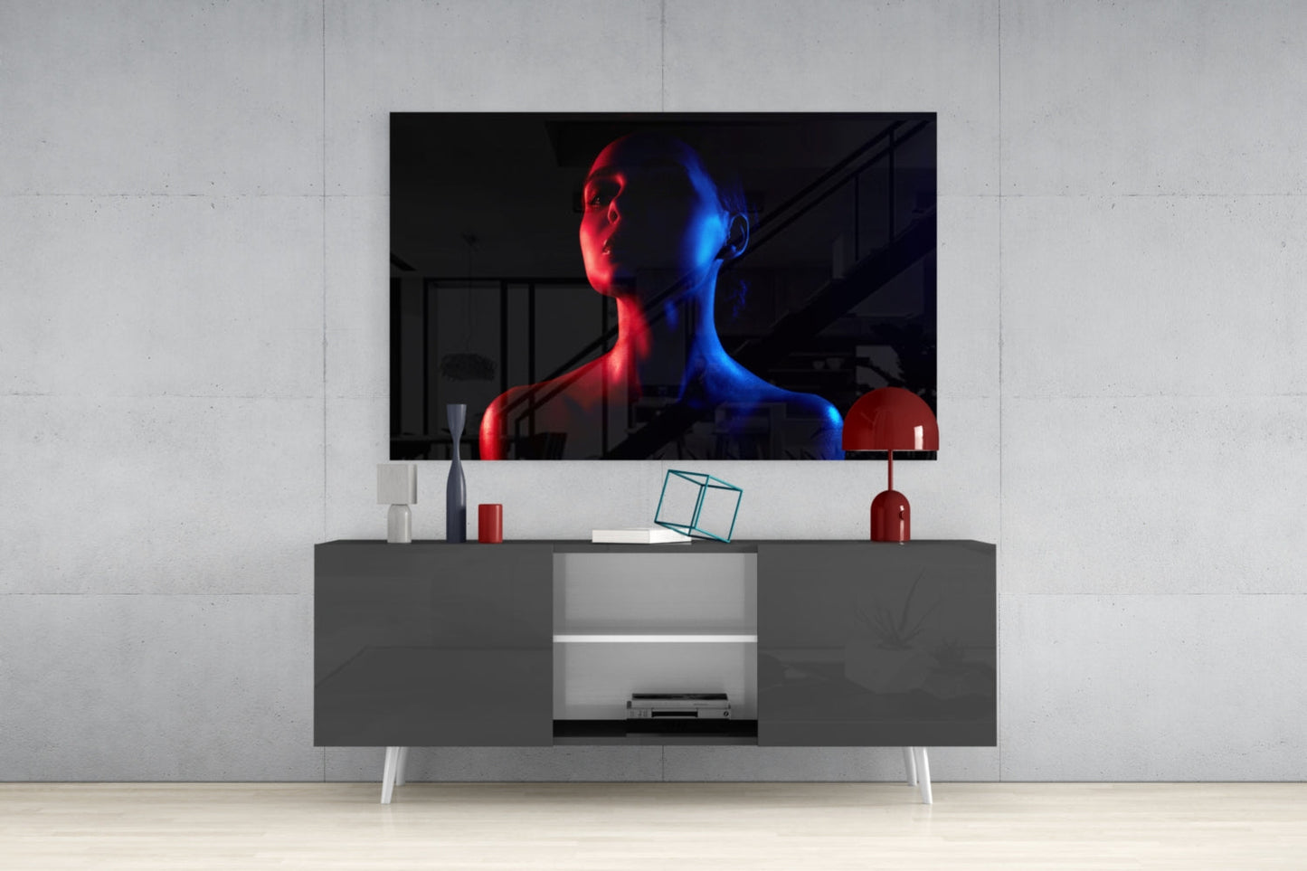 Cinematic Portrait Glass Wall Art