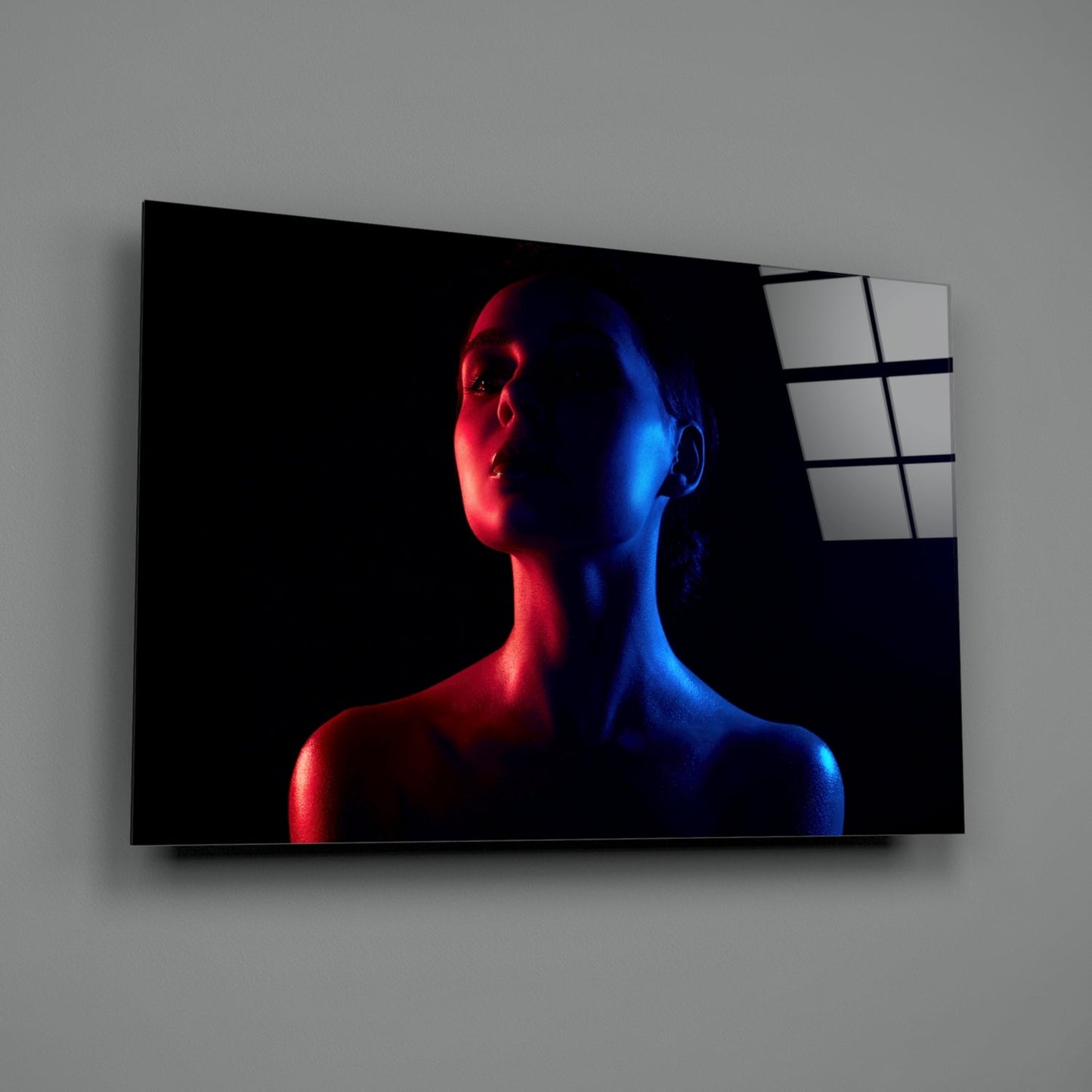 Cinematic Portrait Glass Wall Art