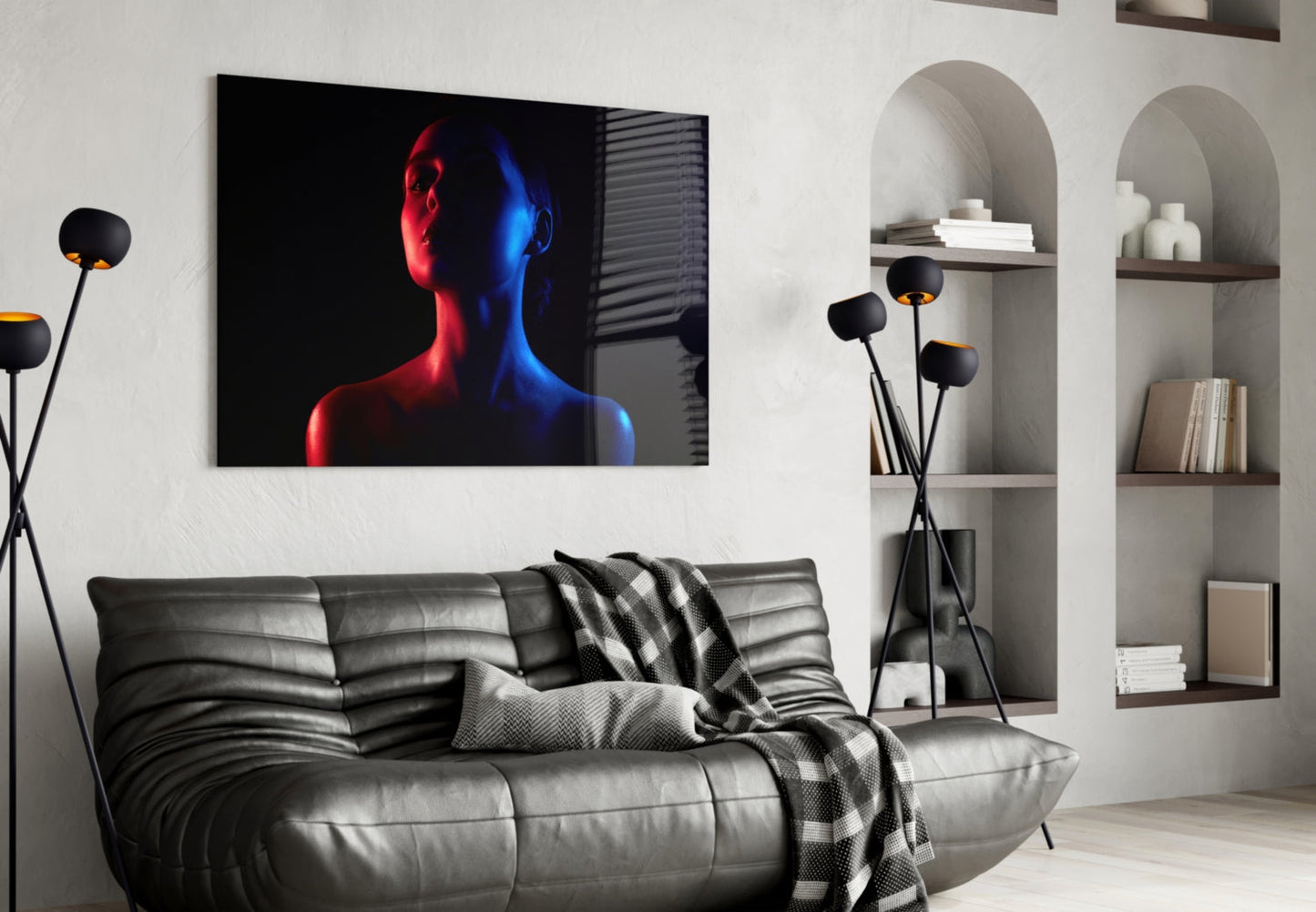 Cinematic Portrait Glass Wall Art