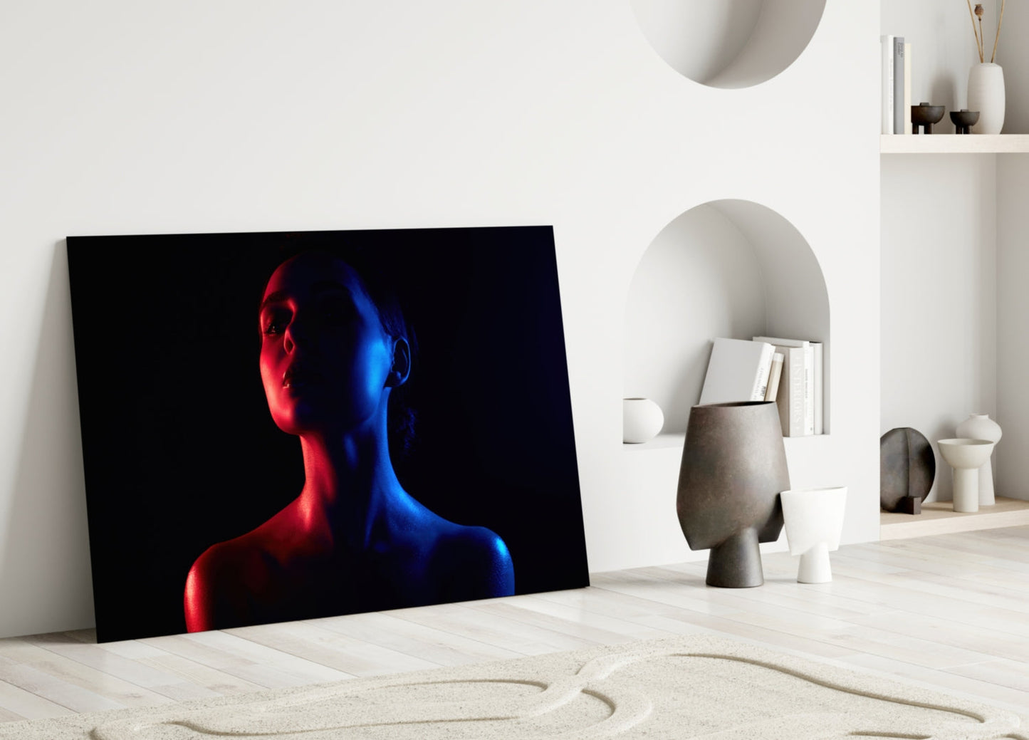 Cinematic Portrait Glass Wall Art