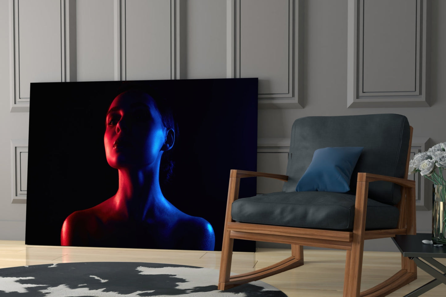 Cinematic Portrait Glass Wall Art