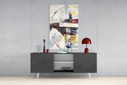 Abstract Glass Wall Art