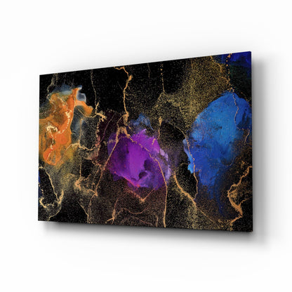 Plasma Ink Marble Glass Wall Art