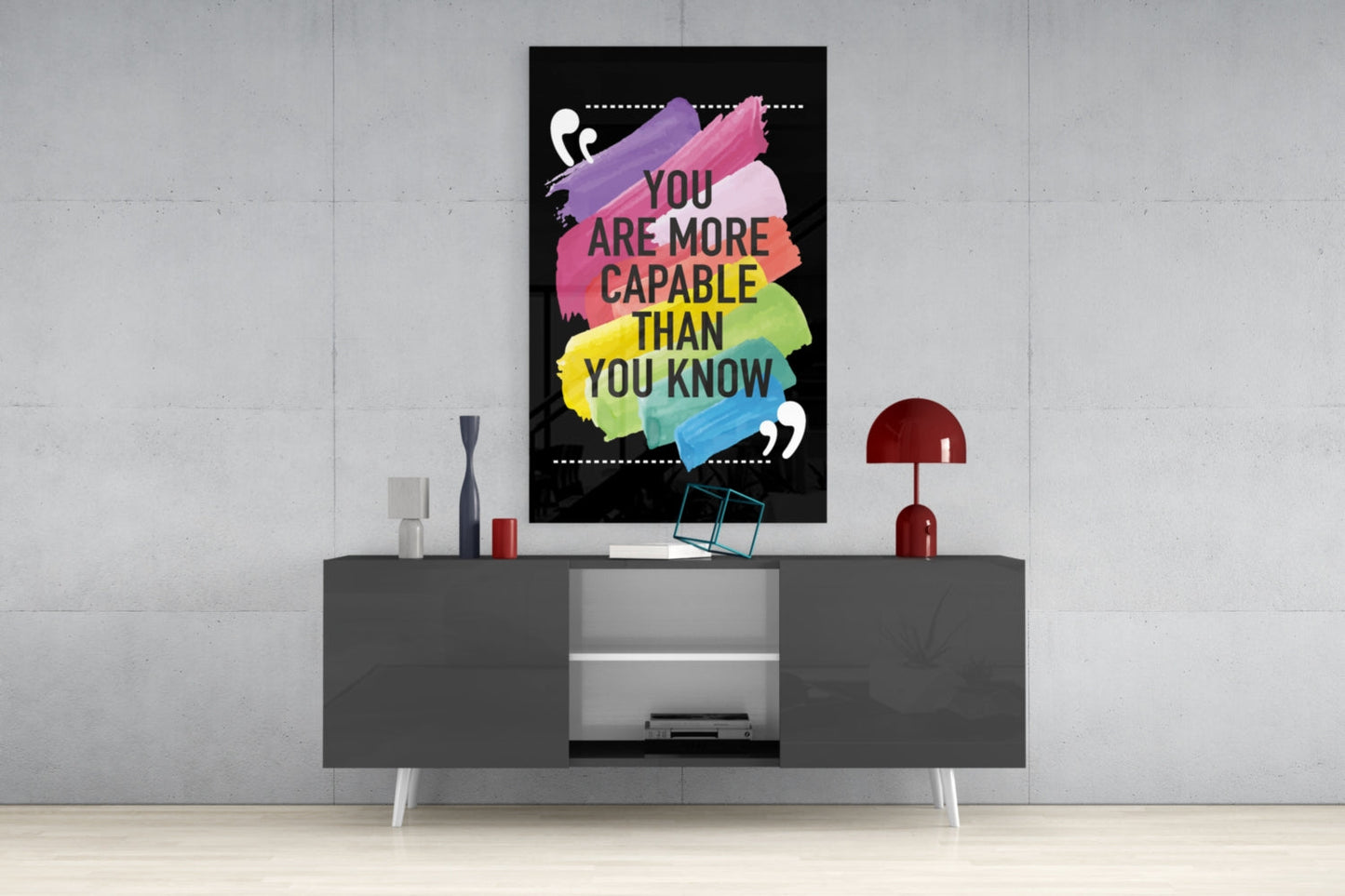 You Are More Talented Than You Think Glass Wall Art