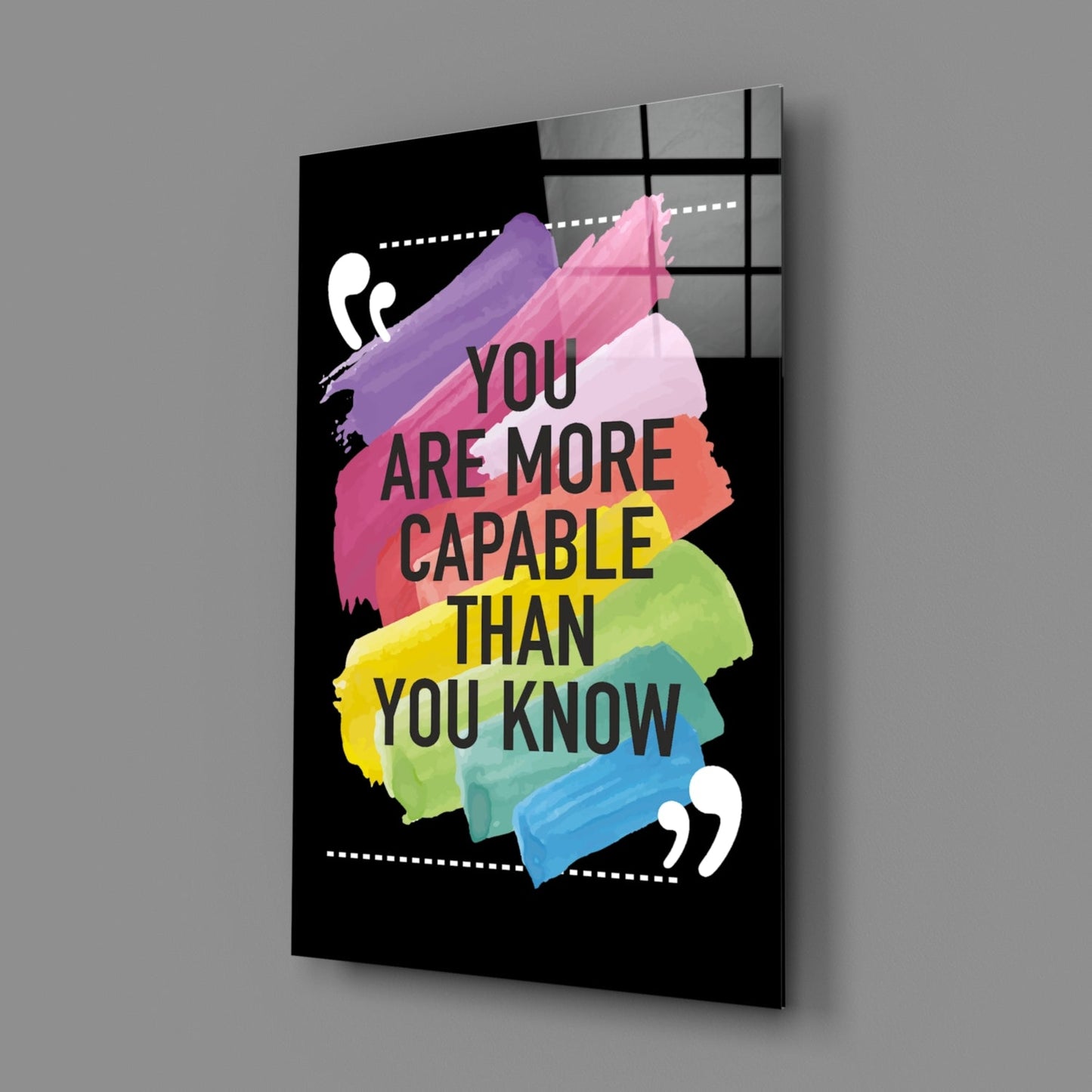 You Are More Talented Than You Think Glass Wall Art