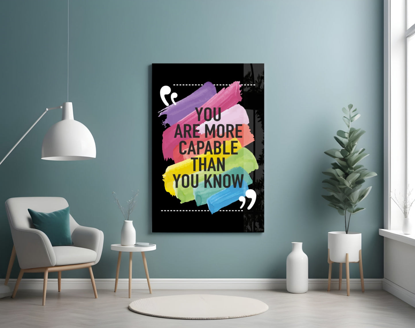 You Are More Talented Than You Think Glass Wall Art