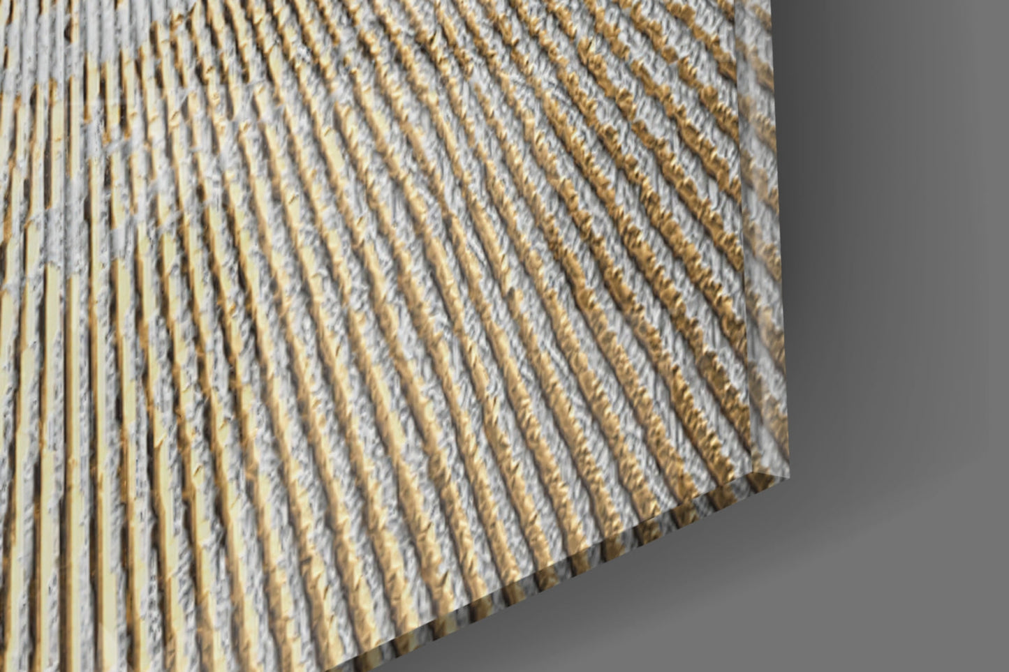 Pearl & Gold Sunburst Glass Wall Art