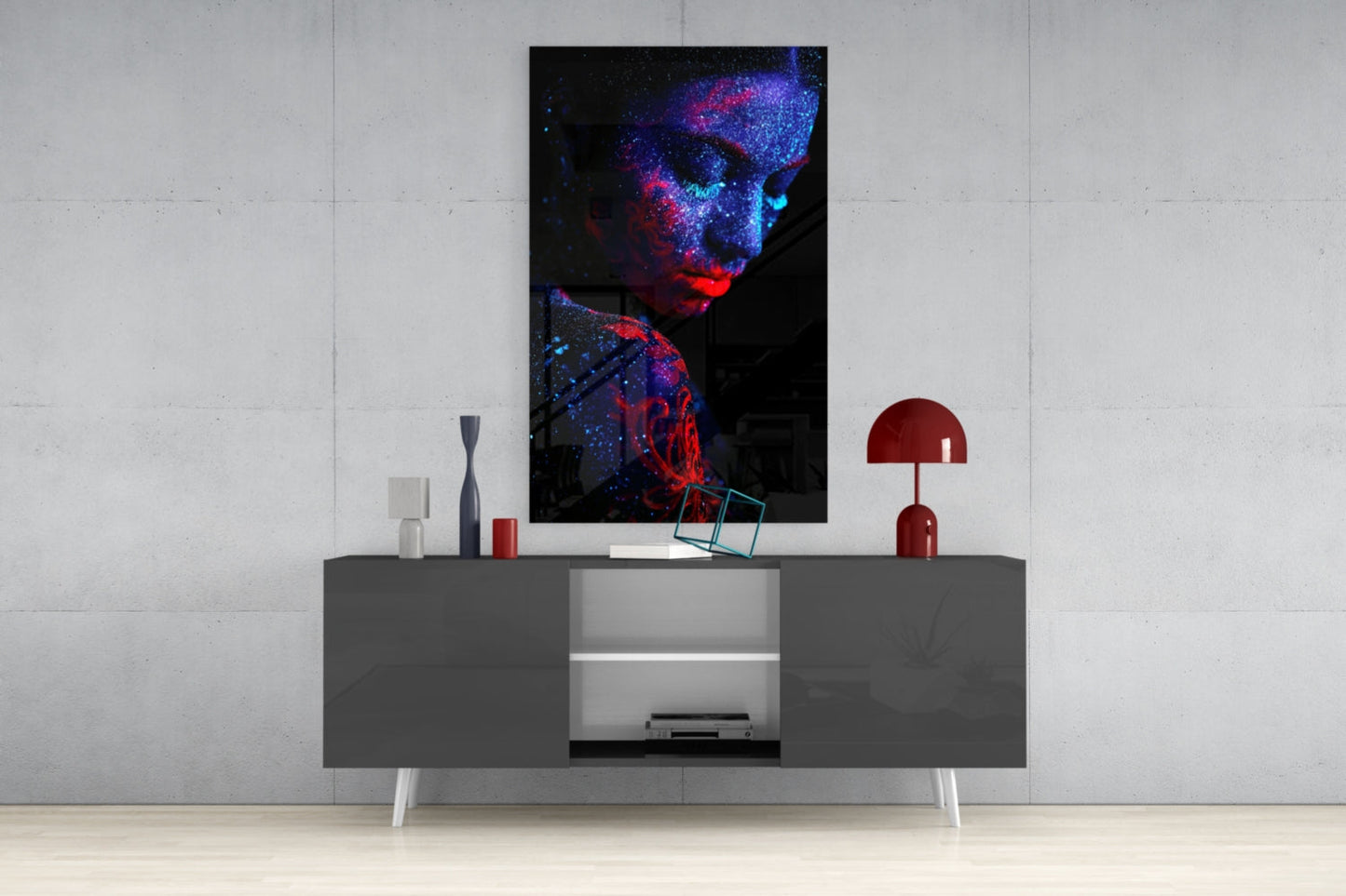 Serenity UV Portrait Glass Wall Art