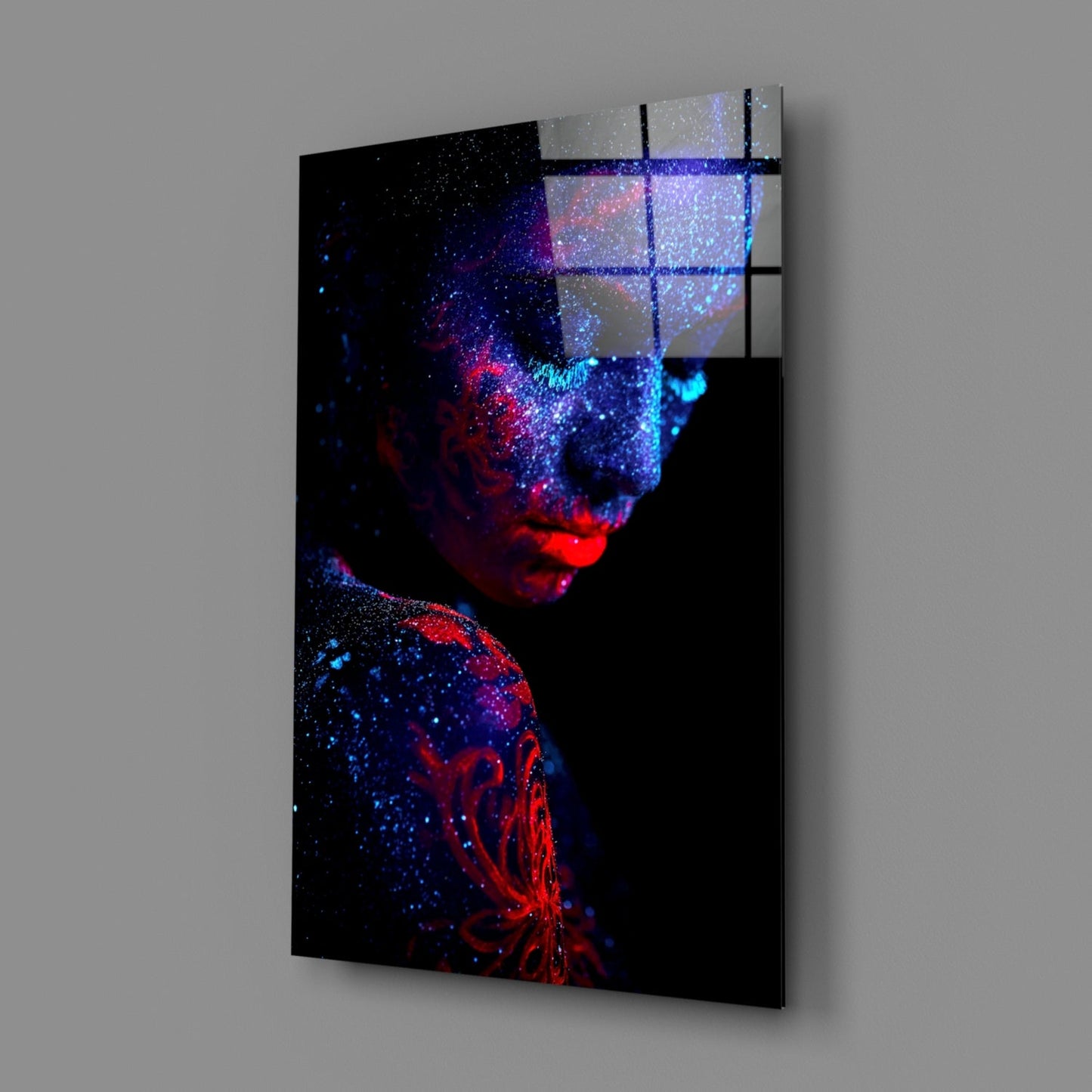 Serenity UV Portrait Glass Wall Art