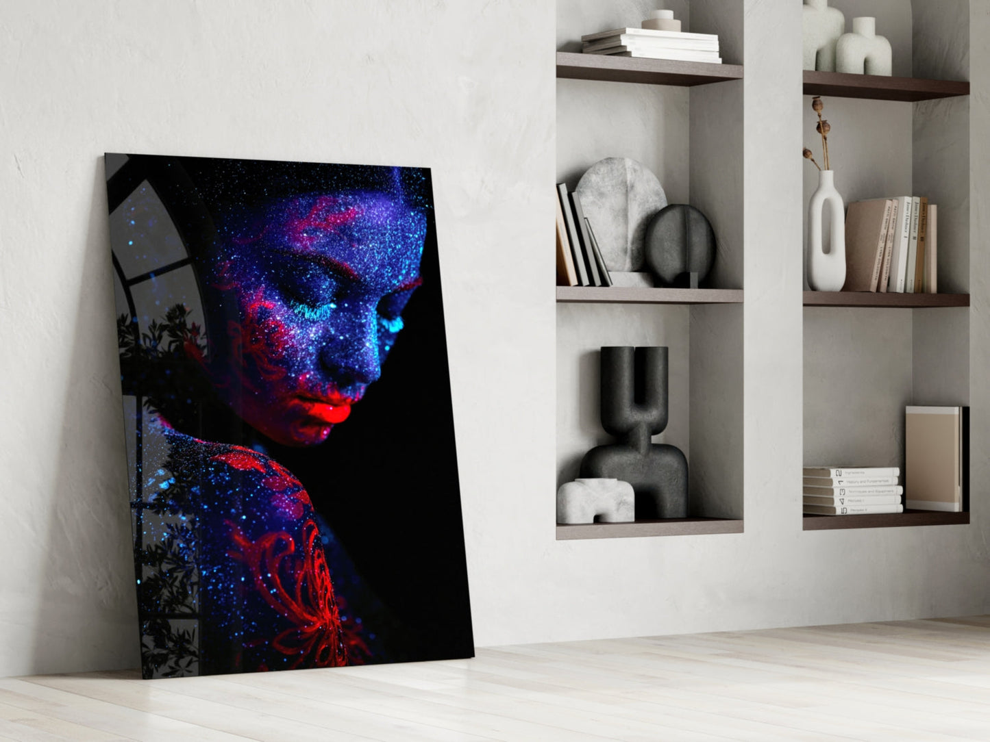 Serenity UV Portrait Glass Wall Art