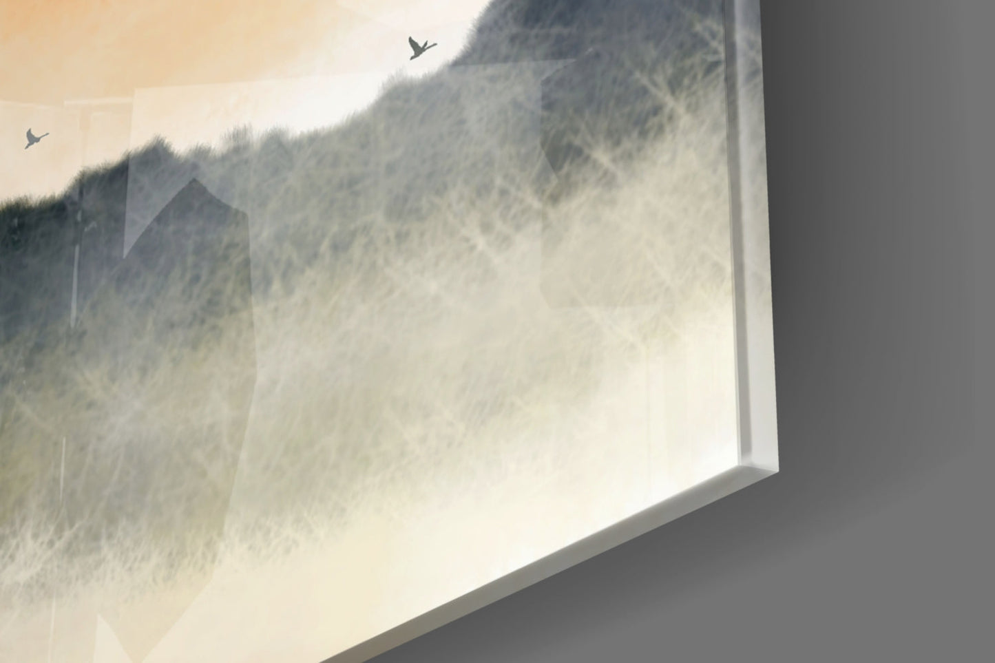 Sumi Landscape Abstract Glass Wall Art