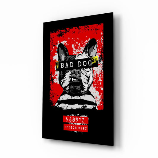 Bad Dog Glass Wall Art