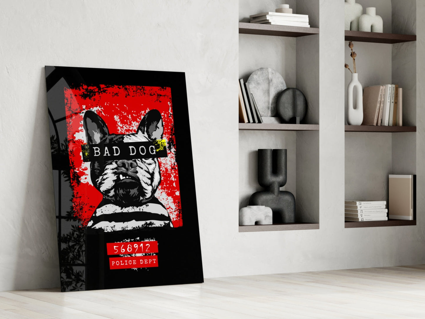 Bad Dog Glass Wall Art