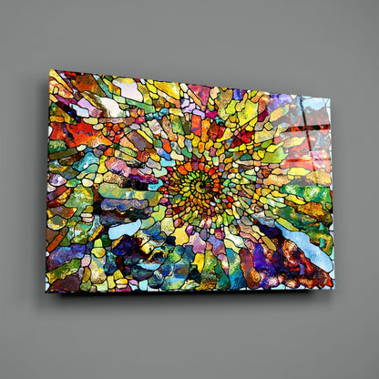 Colorful Mosaic Glass Wall Art
