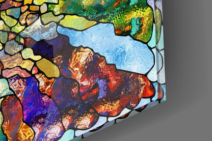 Colorful Mosaic Glass Wall Art
