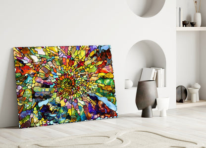 Colorful Mosaic Glass Wall Art
