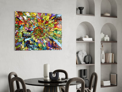 Colorful Mosaic Glass Wall Art
