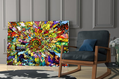 Colorful Mosaic Glass Wall Art