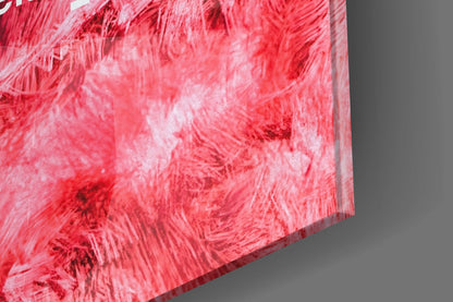 Astronaut Space Grass Glass Wall Art