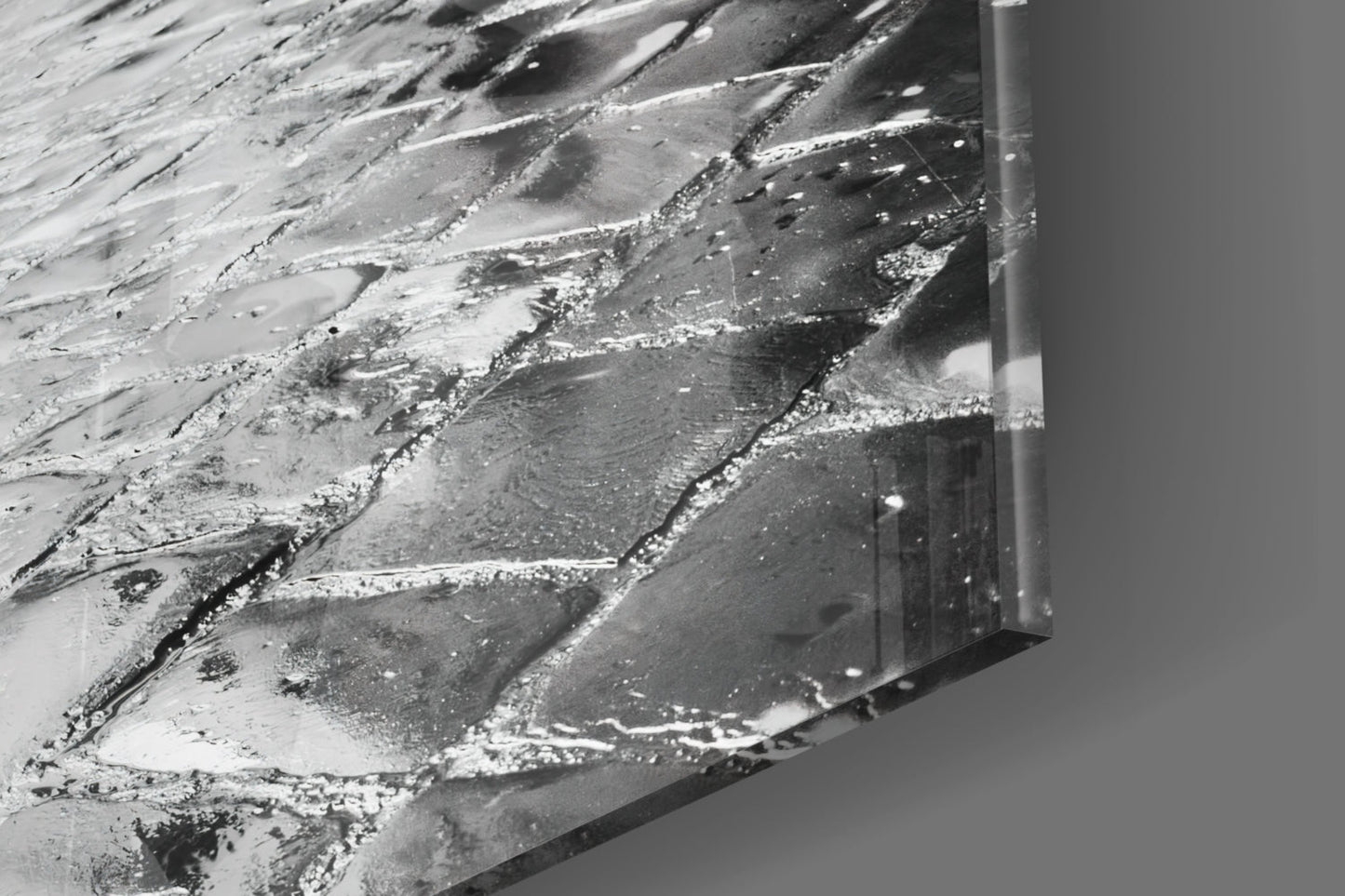 Street and Bicycle Glass Wall Art