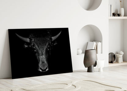 Buffalo Portrait Glass Wall Art