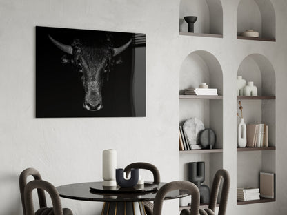 Buffalo Portrait Glass Wall Art