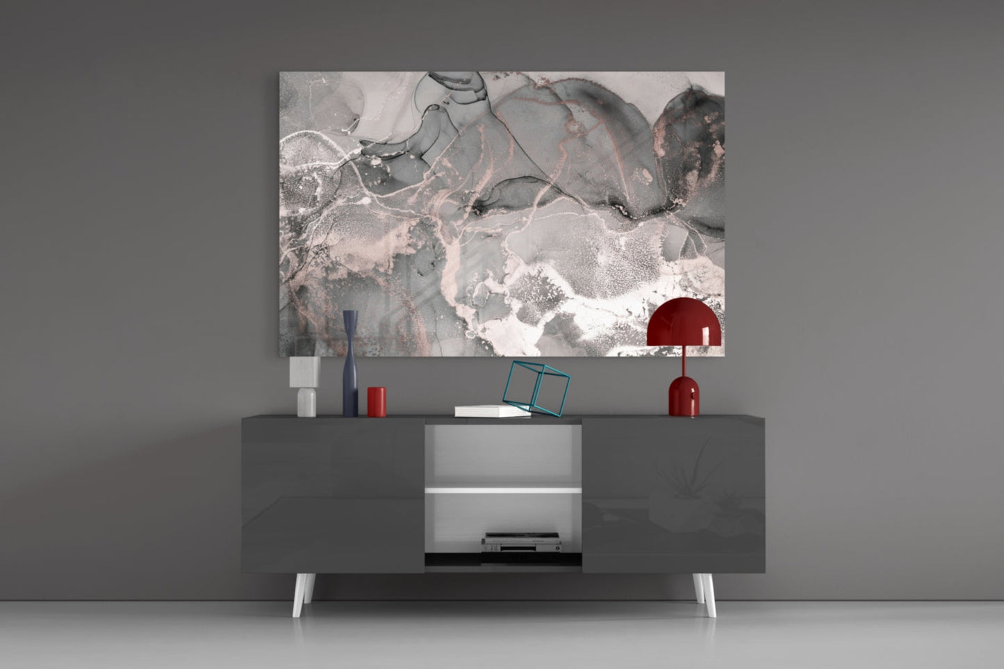 Sweet Pink Glass Wall Art