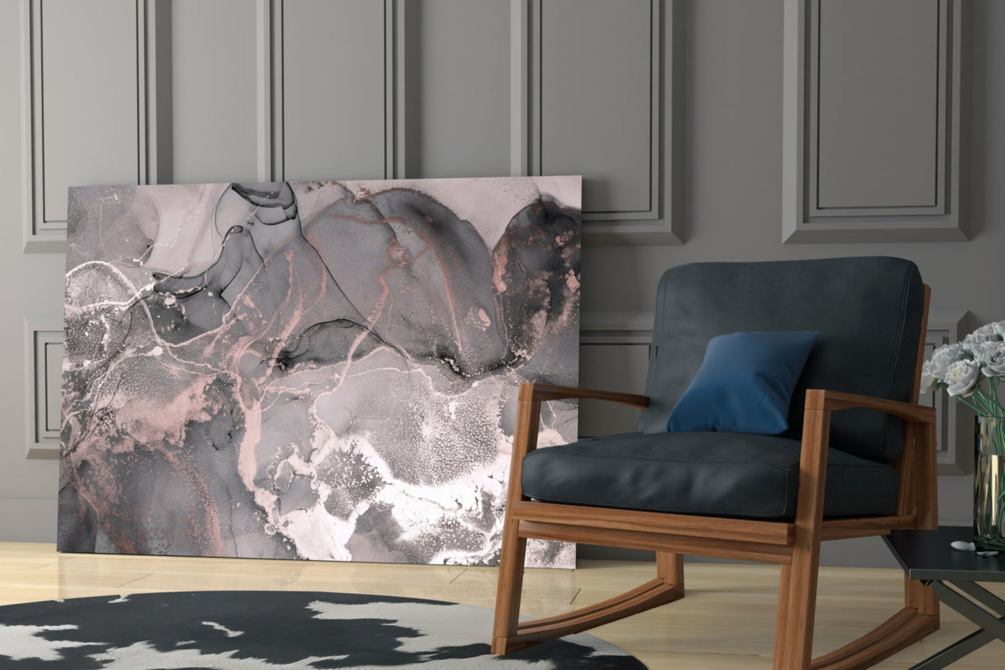 Sweet Pink Glass Wall Art