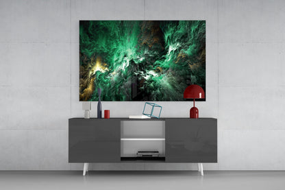 Green Space Glass Wall Art