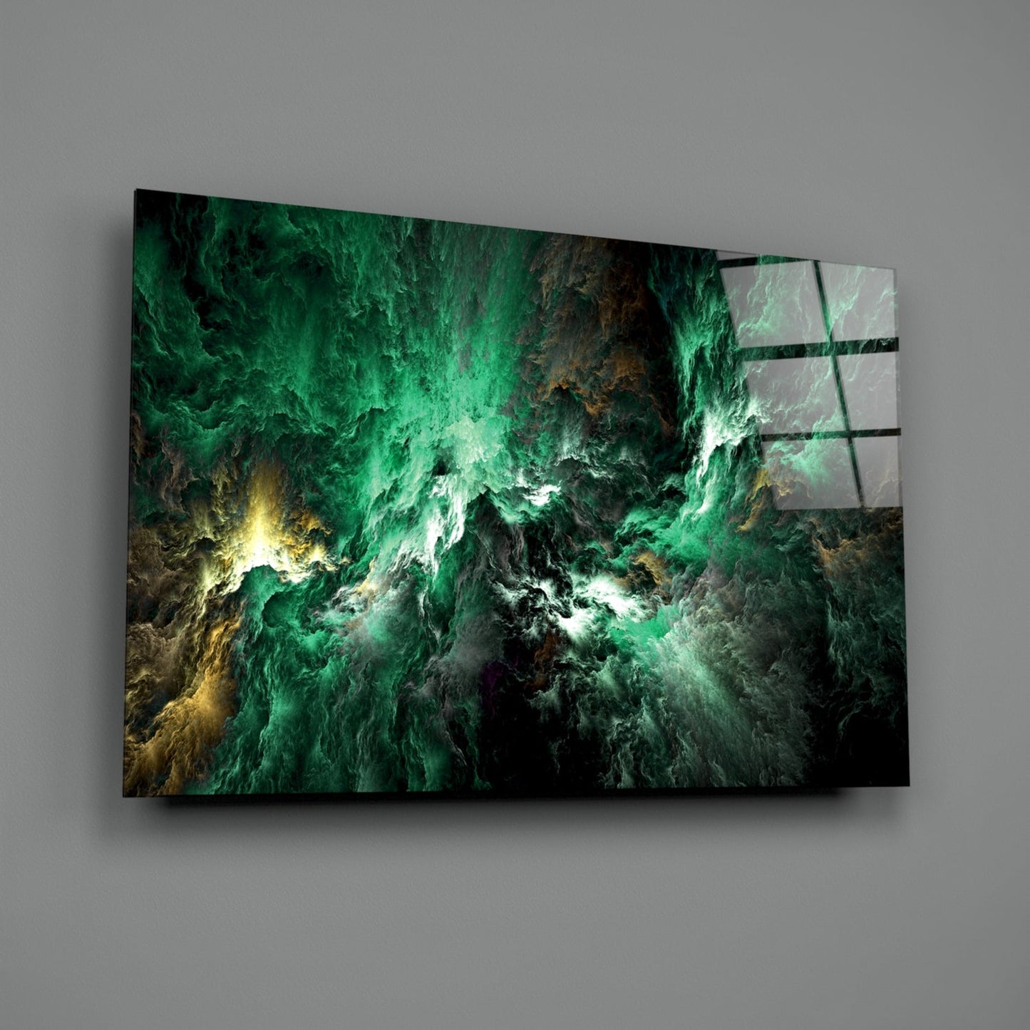Green Space Glass Wall Art