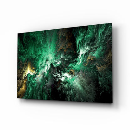Green Space Glass Wall Art